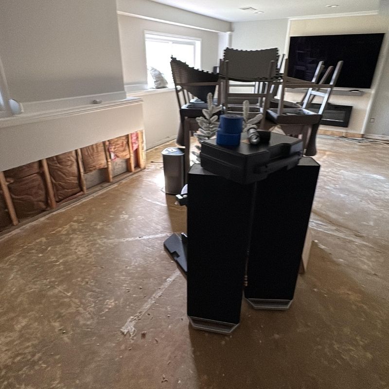 Water Damaged Living Room