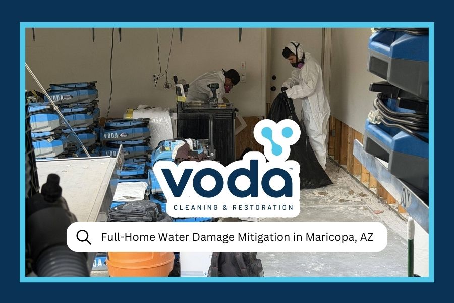 Full Home Water Damage Mitigation In Maricopa, AZ A Day Recovery Story