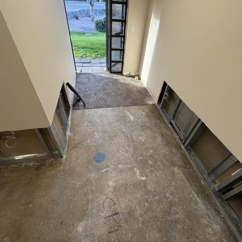Water Damaged Office Hallway Scottsdale AZ