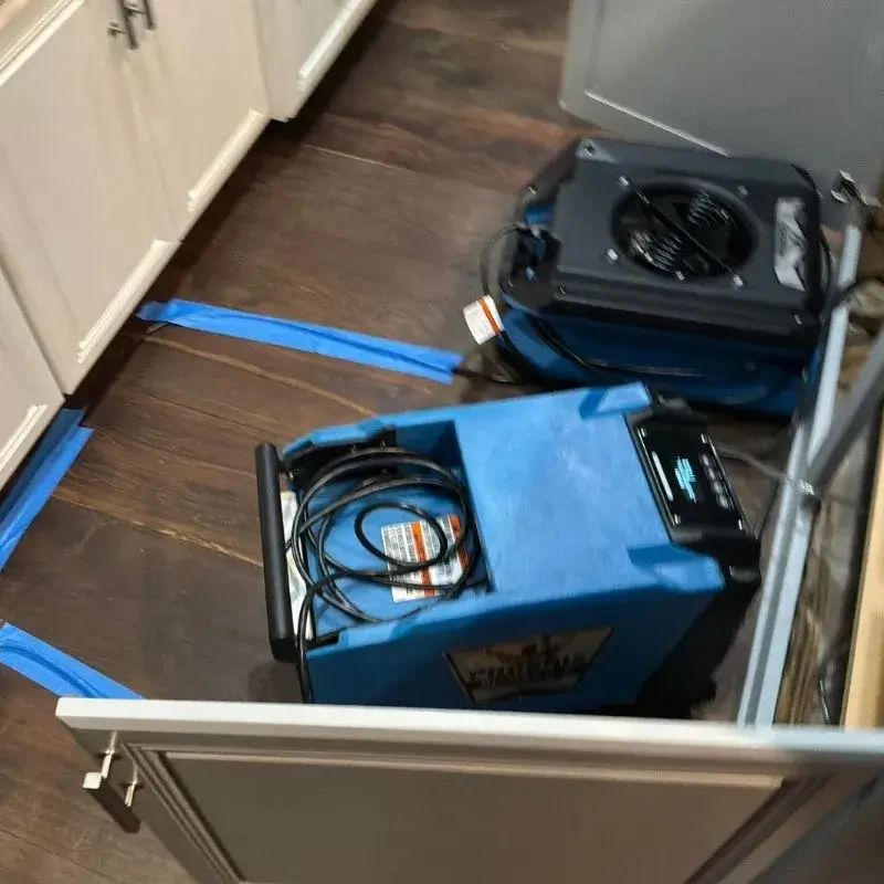Emergency Water Mitigation Equipment In Kitchen In Vero Beach Fl